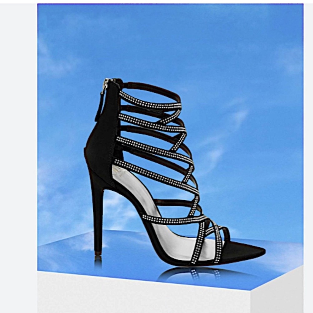 JLo Jennifer Lopez Torrie Sandal Stiletto Heels - Sz 8